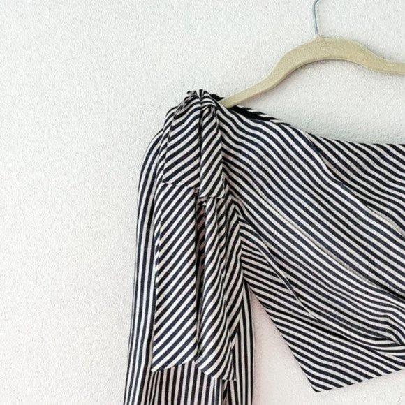 ❤️SOLD❤️Zimmermann Maples One Shoulder Striped Bow - Picture 8 of 12